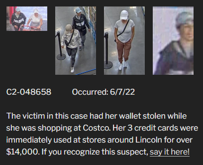 Fraudulent charges